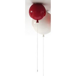 Nástěnné svítidlo Memory, průměr skla 40cm, E27 15W ČERVENÉ matné - BROKIS C Obrázek pro produkt Nástěnné svítidlo Memory, průměr skla 40cm, E27 15W ČERVENÉ matné - BROKIS C