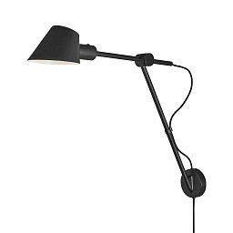 Nástěnné svítidlo Stay Long Wall 60W E27 černá - NORDLUX Obrázek pro produkt Nástěnné svítidlo Stay Long Wall 60W E27 černá - NORDLUX