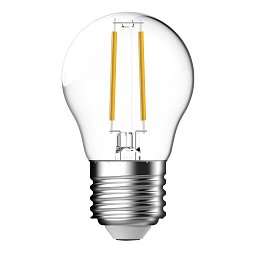 LED žárovka kapka G45 E27 470lm CW C čirá - NORDLUX Obrázek pro produkt LED žárovka kapka G45 E27 470lm CW C čirá - NORDLUX