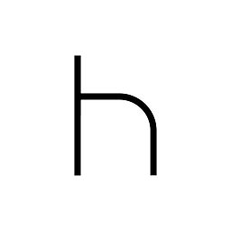 Alphabet of Light - malé písmeno h - ARTEMIDE Obrázek pro produkt Alphabet of Light - malé písmeno h - ARTEMIDE