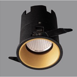 511002RBG33 Zápustné svítidlo VERSUS Ø73mm černá / zlatá 38° 10W 3000K - KOHL-Lighting Obrázek pro produkt 511002RBG33 Zápustné svítidlo VERSUS Ø73mm černá / zlatá 38° 10W 3000K - KOHL-Lighting