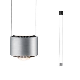 LED závěsné svítidlo Aldan II 8,3 / 1x5W černá/hliník kartáčovaný - PAULMANN Obrázek pro produkt LED závěsné svítidlo Aldan II 8,3 / 1x5W černá/hliník kartáčovaný - PAULMANN