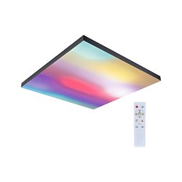 LED Panel Velora Rainbow dynamicRGBW hranaté 595x595mm RGBW černá - PAULMANN Obrázek pro produkt LED Panel Velora Rainbow dynamicRGBW hranaté 595x595mm RGBW černá - PAULMANN