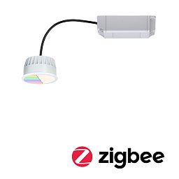 LED Modul vestavné svítidlo Smart Home Zigbee RGBW Coin kruhové 50mm Coin 5,2W 230V RGBW satén - PAULMANN Obrázek pro produkt LED Modul vestavné svítidlo Smart Home Zigbee RGBW Coin kruhové 50mm Coin 5,2W 230V RGBW satén - PAULMANN