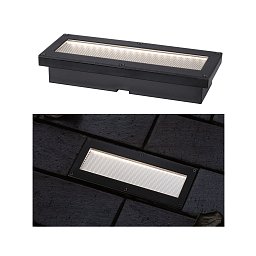 Solární LED zemní svítidlo Domenic IP67 3000K černá - PAULMANN Obrázek pro produkt Solární LED zemní svítidlo Domenic IP67 3000K černá - PAULMANN