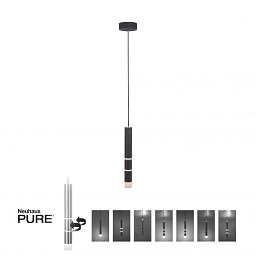 PURE-VEGA LED závěsné svítidlo antracit 3000K - PAUL NEUHAUS Obrázek pro produkt PURE-VEGA LED závěsné svítidlo antracit 3000K - PAUL NEUHAUS