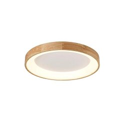 Obrázek pro produkt LED Stropní přisazené svítidlo Azzardo Silvam 45 Top AZ2697 30W 1950lm 3000K IP20 47cm přírodní dřevo/bílá - AZZARDO