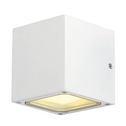 Obrázek pro produkt Venkovní svítidlo SITRA CUBE nástěnná bílá 230V GX53 2x9W IP44 - BIG WHITE (SLV)