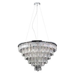 Obrázek pro produkt Závěsné/stropní přisazené svítidlo Azzardo Kalabria XL pendant/top AZ2926 G9 12x40W IP20 80cm chromové - AZZARDO