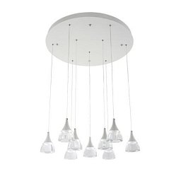 Obrázek pro produkt LED Závěsné svítidlo Azzardo Dalmatia 9 DIMM white AZ3144 45W 3880lm 3000K IP20 68cm bílé stmívatelné - AZZARDO