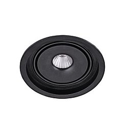 Obrázek pro produkt LED Zápustné bodové svítidlo Azzardo Boston 1 Round black AZ3470 10W 810lm 3000K IP20 12cm kulaté černé stmívatelné - AZZARDO