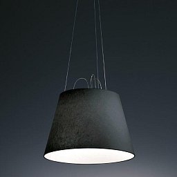 Obrázek pro produkt Difuzor saténová černá ø 420 mm Tolomeo Mega Table - ARTEMIDE