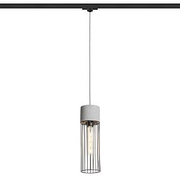 Obrázek pro produkt BURTON pro tříokr. lištu beton/černá 230V E27 42W - RED - DESIGN RENDL