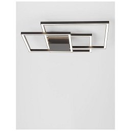 Obrázek pro produkt Stropní svítidlo BILBAO matný černý hliník a akryl LED 42W 230V 3000K IP20 stmívatelné - NOVA LUCE