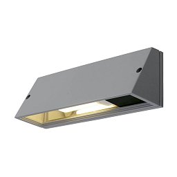 Obrázek pro produkt Venkovní svítidlo PEMA čtvercová nástěnná stříbrnošedá 230V E27  - BIG WHITE (SLV)