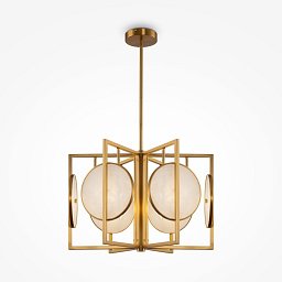 Obrázek pro produkt Závěsné svítidlo Marmo 6x40W bílá/zlatá kov designové - MAYTONI