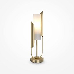 Obrázek pro produkt Stolní lampa Cipresso 40W bílá zlatá kov sklo designová - MAYTONI