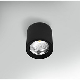 Obrázek pro produkt Stropní svítidlo LED RONDO černé pr.90x90mm 10W 230V 3000K 45d IP20  - CENTURY
