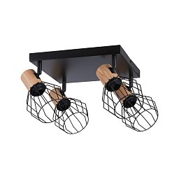 Obrázek pro produkt Stropní bodové svítidlo Lanka E14 230V max. 4x20W stmívatelné černá - PAULMANN