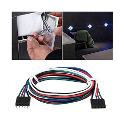 LumiTiles kabel Square RGBW 0,7m 12V černá umělá hmota - PAULMANN Obrázek pro produkt LumiTiles kabel Square RGBW 0,7m 12V černá umělá hmota - PAULMANN
