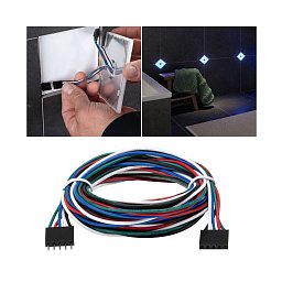LumiTiles kabel Square RGBW 1,9m 12V černá umělá hmota - PAULMANN Obrázek pro produkt LumiTiles kabel Square RGBW 1,9m 12V černá umělá hmota - PAULMANN