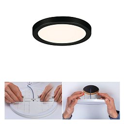 Obrázek pro produkt VariFit LED vestavné svítidlo Areo IP44 kruhové 118mm 3000K černá - PAULMANN