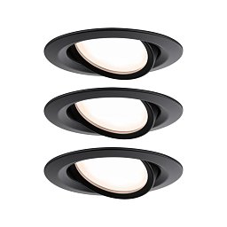 Obrázek pro produkt LED vestavné svítidlo Nova Plus Coin základní sada výklopné 84mm 50° Coin 3x6W 230V stmívatelné 2700K - PAULMANN