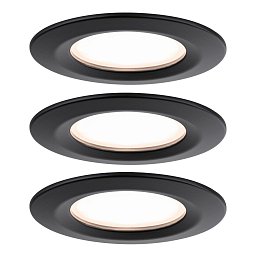 Obrázek pro produkt LED vestavné svítidlo Nova Plus Coin základní sada nevýklopné IP44 78mm Coin 3x6W 230V stmívatelné 2700K - PAULMANN