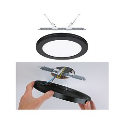 Obrázek pro produkt LED vestavné svítidlo 2v1 Cover-it kruhové 225mm 4000K černá - PAULMANN