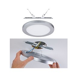Obrázek pro produkt LED vestavné svítidlo 2v1 Cover-it kruhové 225mm 4000K matný chrom - PAULMANN