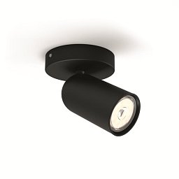 Obrázek pro produkt Bodové svítidlo Philips Pongee 50581/30/PN černé 1x max.10W - PHILIPS (915005530701)
