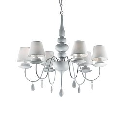 Obrázek pro produkt Závěsné svítidlo Ideal Lux Blanche SP6 bianco 035581 bílé 75cm   - IDEALLUX