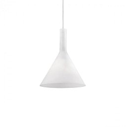 Obrázek pro produkt Závěsné svítidlo Ideal Lux Cocktail SP1 small bianco 074337 bílé 20cm   - IDEALLUX
