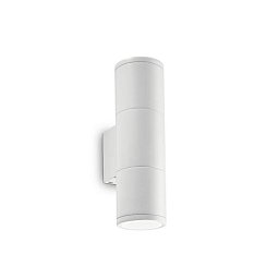 Obrázek pro produkt Venkovní nástěnné svítidlo Ideal Lux Gun AP2 small bianco 100388 bílé 21cm IP44 - IDEALLUX