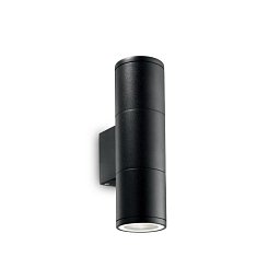 Obrázek pro produkt Venkovní nástěnné Ideal Lux Gun AP2 small nero 100395 černé 21cm IP44 - IDEALLUX
