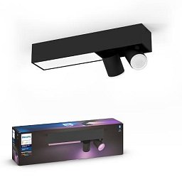 Obrázek pro produkt Hue LED White and Color Ambiance Stropní bodové svítidlo Philips Centris BT 50610/30/P7 11W + 2x5,7W GU10, 1600lm, 2000K-6500K, RGB, IP20, černé - PHILIPS HUE (915005928101)