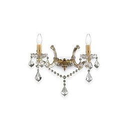 Obrázek pro produkt Nástěnné svítidlo Ideal Lux Florian AP2 oro 035659 zlaté - IDEALLUX