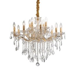 Obrázek pro produkt Závěsné svítidlo Ideal Lux Florian SP12 oro 035611 zlaté 72cm - IDEALLUX