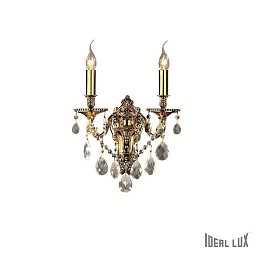 Obrázek pro produkt Nástěnné svítidlo Ideal Lux Gioconda AP2 oro 060491 - IDEALLUX