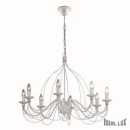 Obrázek pro produkt Závěsné svítidlo Ideal Lux Corte SP8 bianco antico 005898 bílé - IDEALLUX