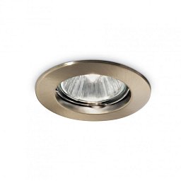 Obrázek pro produkt Zapuštěné bodové svítidlo Ideal Lux Jazz FI1 brunito 083124 mosazné - IDEALLUX