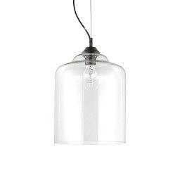 Obrázek pro produkt Závěsné svítidlo Ideal Lux Bistro' SP1 square transparente 112305 čiré 24cm   - IDEALLUX