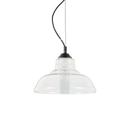 Obrázek pro produkt Závěsné svítidlo Ideal Lux Bistro' SP1 plate transparente 112336 čiré 28cm   - IDEALLUX