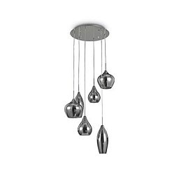 Obrázek pro produkt Závěsné svítidlo Ideal Lux Soft SP6 fume 111841 šedé - IDEALLUX