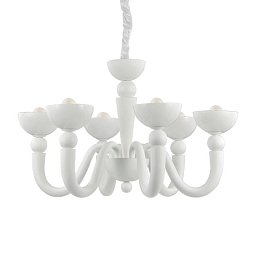 Obrázek pro produkt Závěsné svítidlo Ideal Lux Bon Bon SP6 bianco 093994 bílé 80cm - IDEALLUX