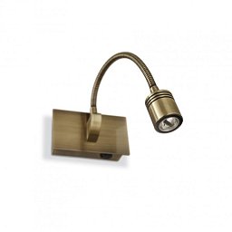 Obrázek pro produkt LED Nástěnné svítidlo Ideal Lux Dynamo AP1 brunito 121352 lesklé bronzové - IDEALLUX