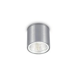 Obrázek pro produkt Venkovní stropní svítidlo Ideal Lux Gun PL1 alluminio 092324 stříbrná 11cm IP44 - IDEALLUX