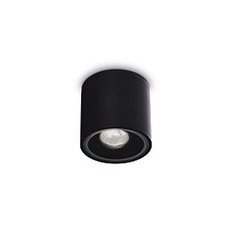 Obrázek pro produkt Venkovní stropní svítidlo Ideal Lux Gun PL1 nero 122687 černé 11cm IP44 - IDEALLUX