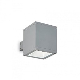 Obrázek pro produkt Venkovní nástěnné svítidlo Ideal Lux Snif Square AP1 grigio 118666 šedé - IDEALLUX