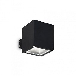 Obrázek pro produkt Venkovní nástěnné svítidlo Ideal Lux Snif Square AP1 nero 123080 černé - IDEALLUX